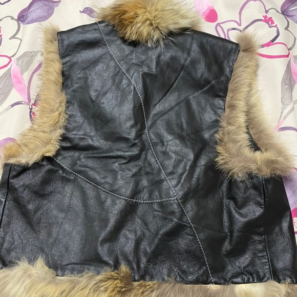Cute Jacket with real fur and suede - Picture 2 of 2